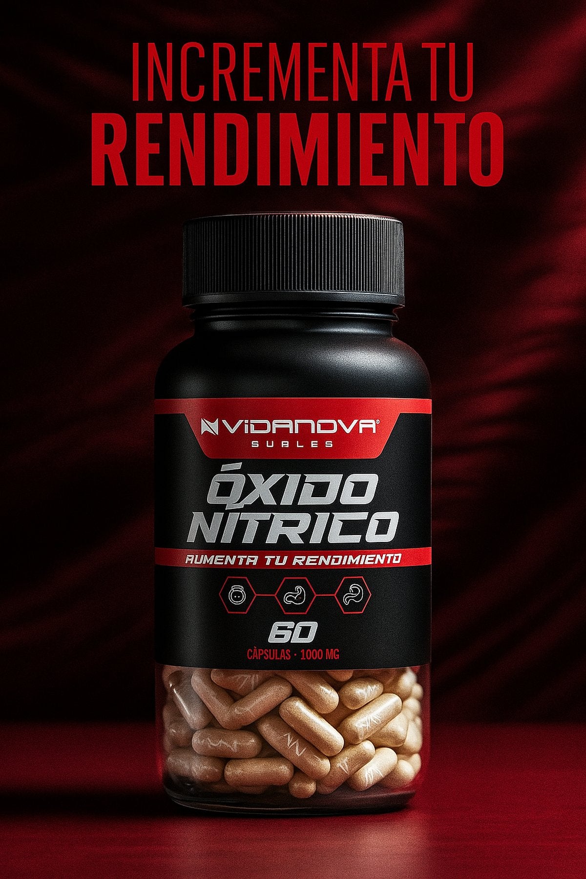 OXIDO NITRICO 1000MG 60 CAPS